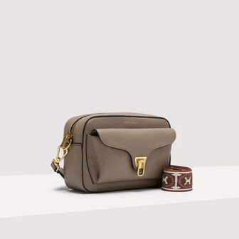 Grainy Leather Crossbody Bag 